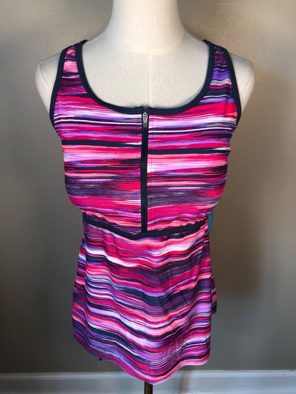 NWT Free Country Ruby Slate Swim Top Size XXL (18) - Picture 2 of 10